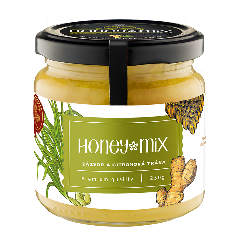 HoneyMix se zázvorem a citronovou trávou 140 g Melicante 